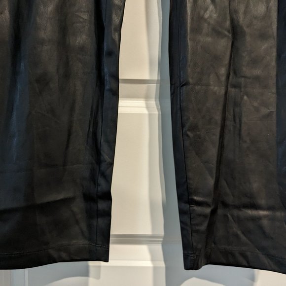 J Crew Vegan Faux Leather Pants Women's XXL Black Pull On NWT - Picture 5 of 16